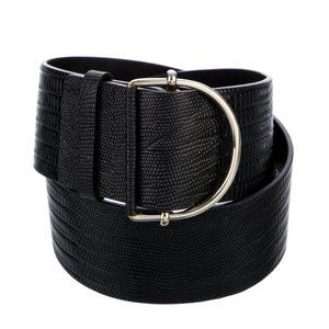ba&sh Black Textured Belt